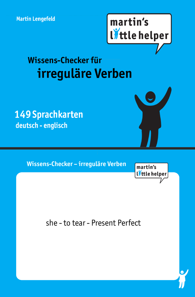Das Cover zur Buchreihe Wissens-Checker Englisch - Unregelmäßige Verben von Little Helper zum Lernen der Vokabeln in der Sprache Englisch. Der Vokabeltrainer phase6 classic ist die beste App für bessere Noten.